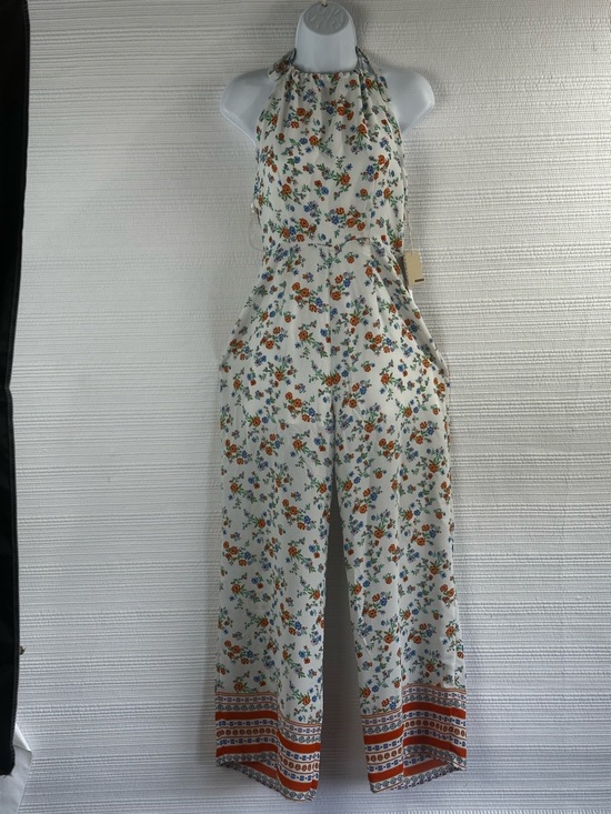 Active USA Pants - NWT Floral Halter Jumpsuit Cottagecore Boho Wide Leg Romper Active USA Small